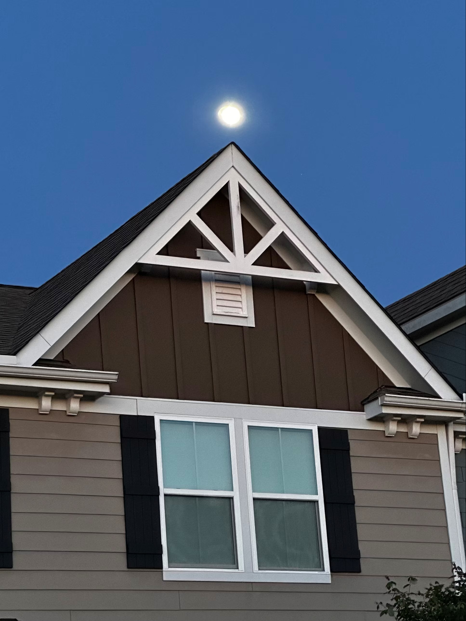 New siding installed on the exterior of a home